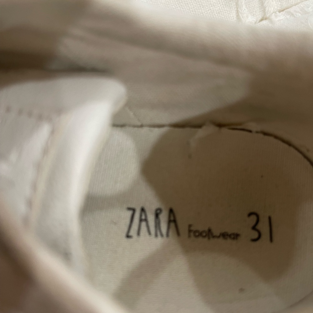 Boys Zara leather retro sneakers size 12.5 - Picture 4 of 4